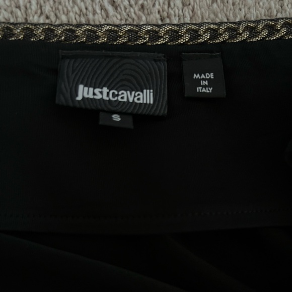 JUST CAVALLI BLACK COWL NECK DRESS - Picture 12 of 13